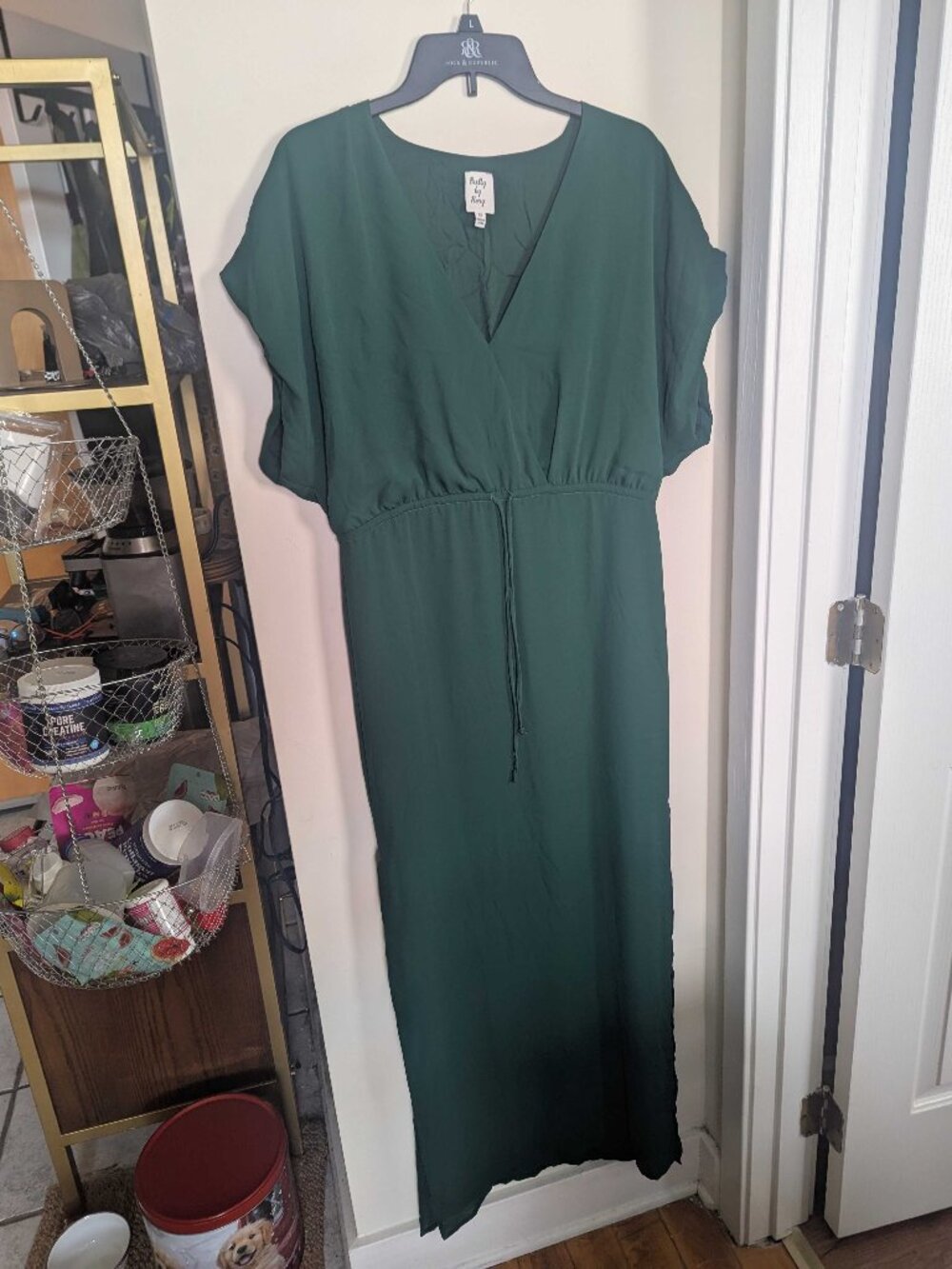 Green Maxi Dress, Pretty By Rory, sz XS